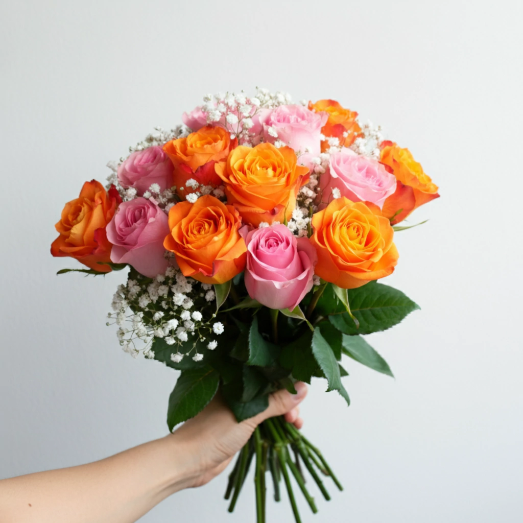 Arco-Íris Floral (Mix de rosas coloridas)